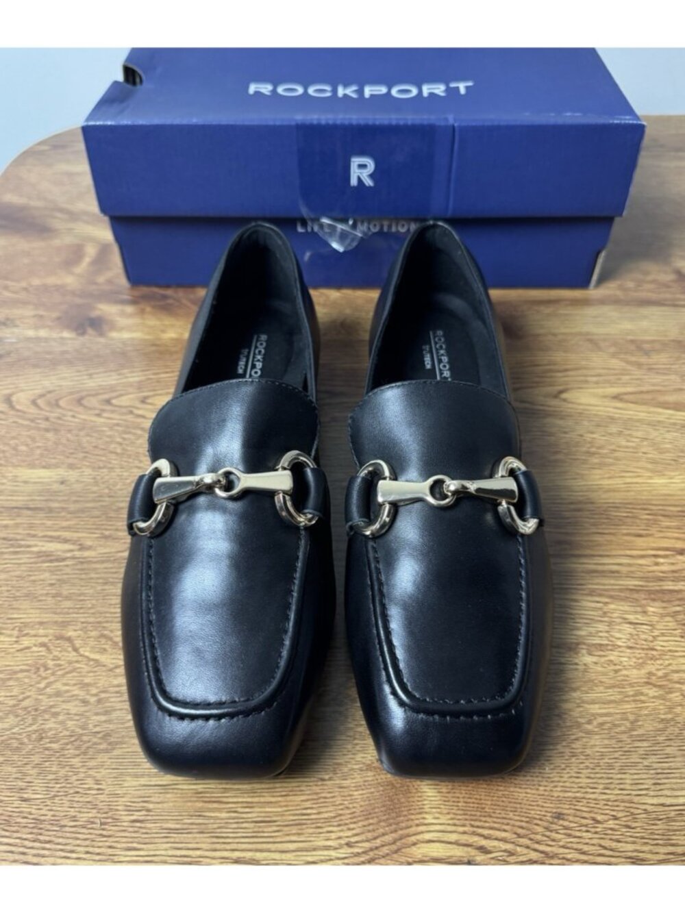 Rockport TruTech Polly Womens Size 5.5 W Leather Slip On Horsebit Loafer Shoes